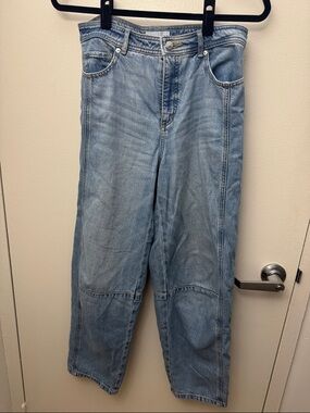 LOFT Light Wash Barrel Leg Jeans